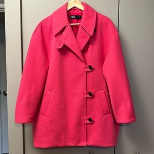 ZARA Coat , Size M, will fit L size or very comfortable for pregnant